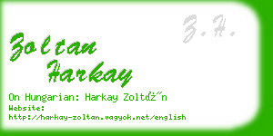 zoltan harkay business card